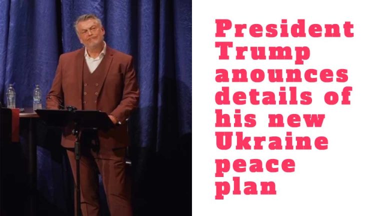 President Trump announces details of his new Ukraine peace plan