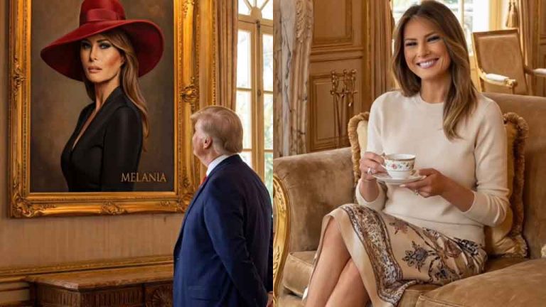 Donald Trump Surprises Melania With His Nobel Peace Prize