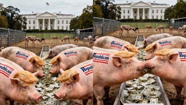 Trump corrupt as a pig